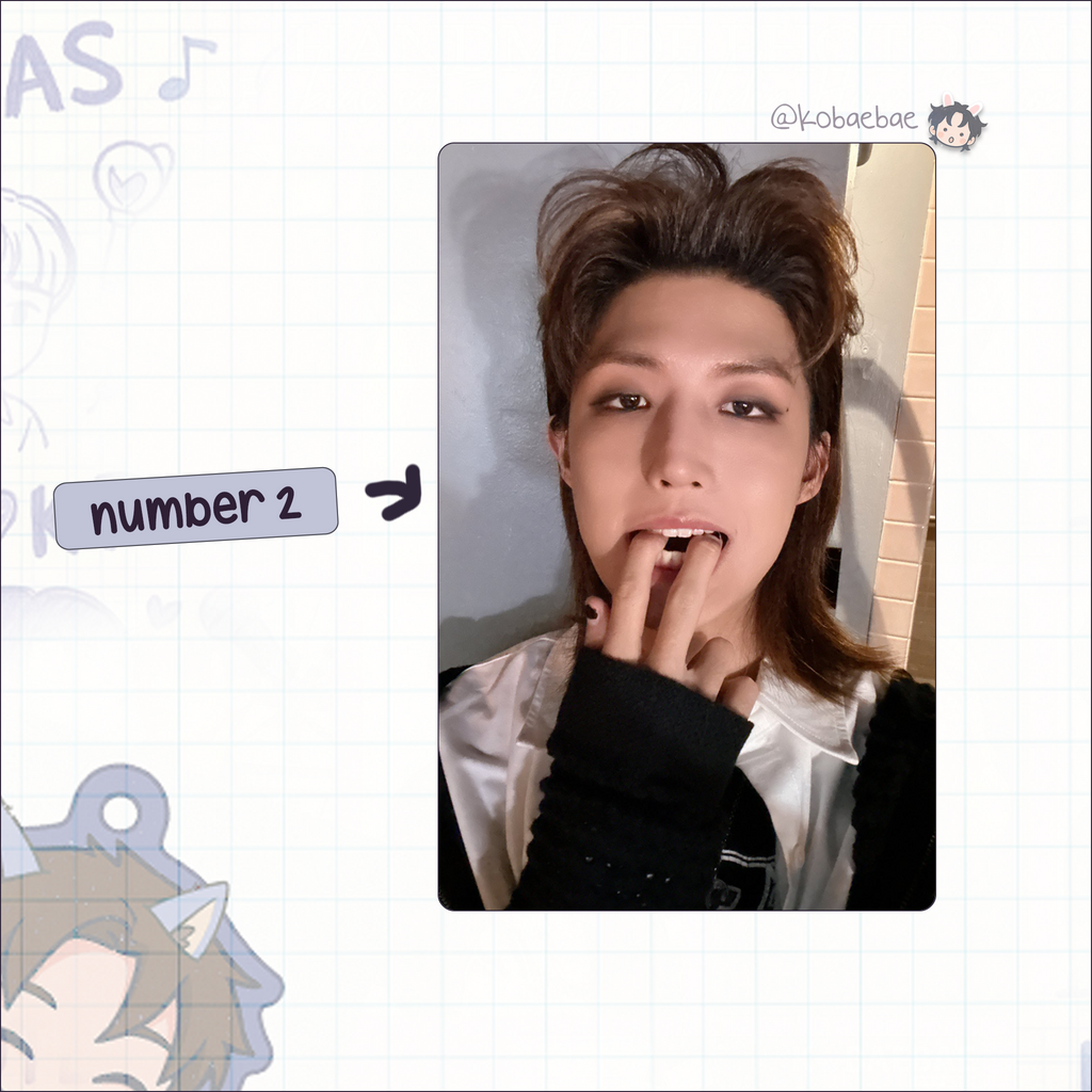 XHR (Xdinary Heroes) - JunHan Handmade photocards kpop inspired - Bias set 3