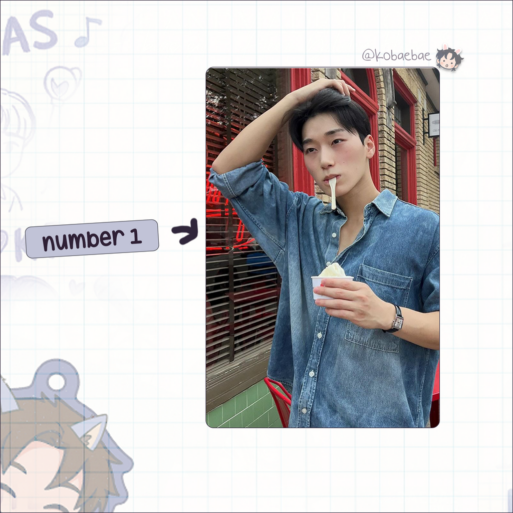 Atz - San handmade photocards kpop inspired - Set 5