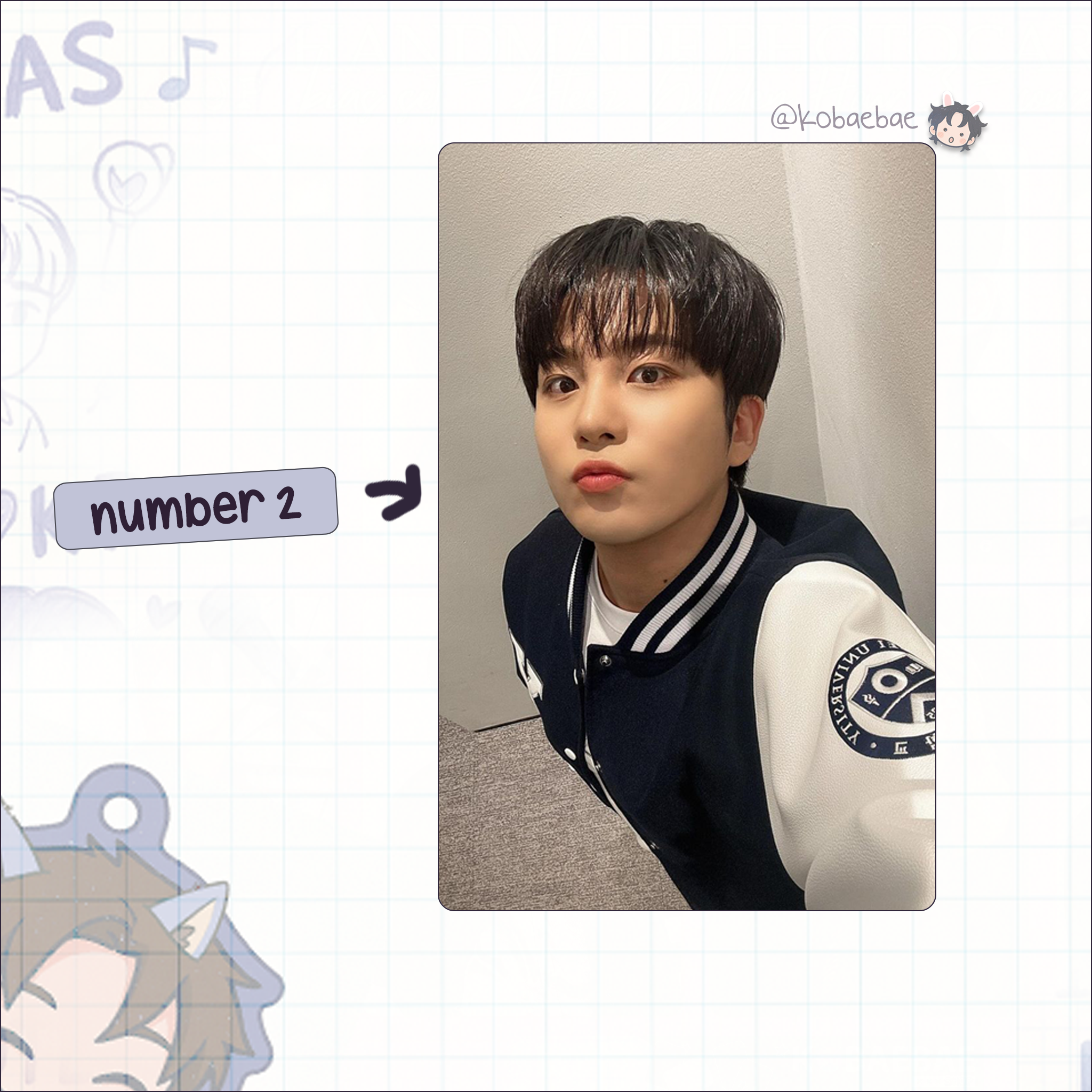 Atz - Jongho handmade photocards kpop inspired - Set 5