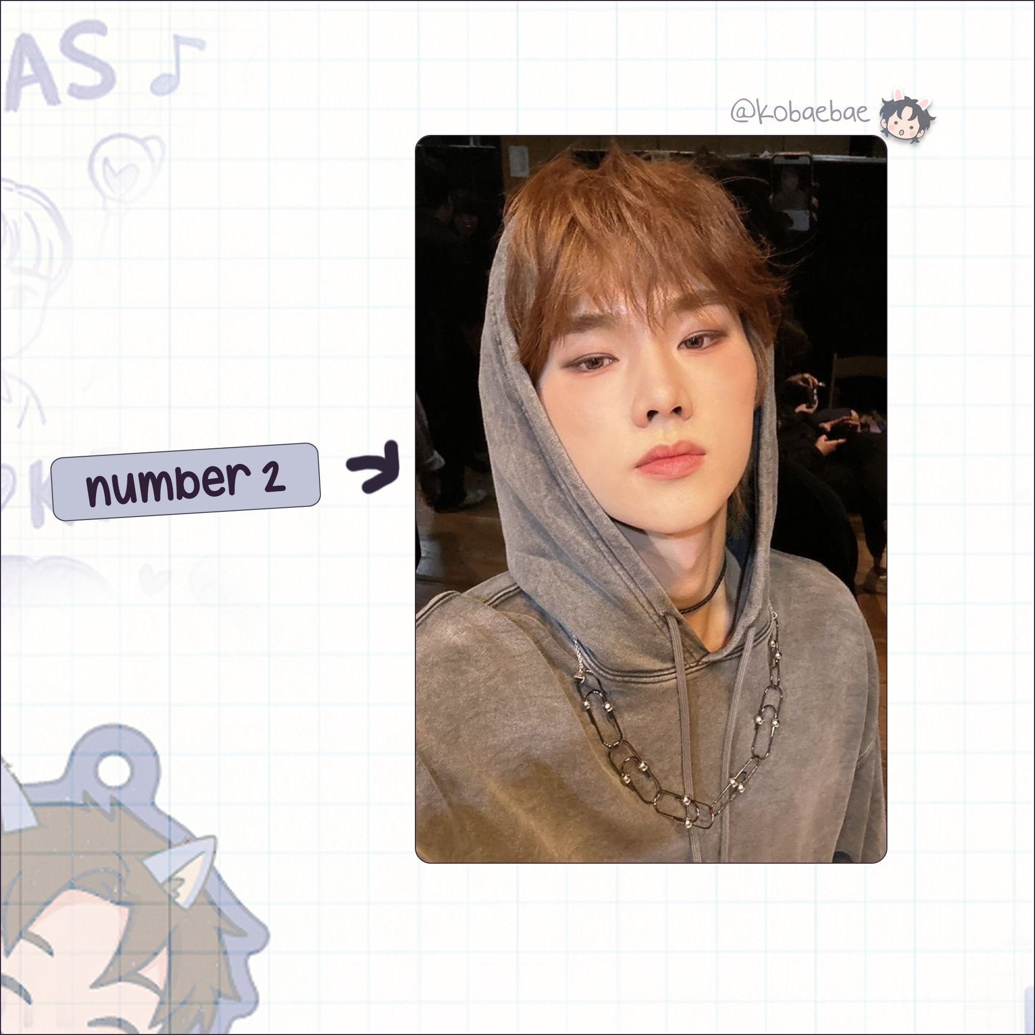 XHR (Xdinary Heroes) - Jungsu Handmade photocards kpop inspired - Bias set 3