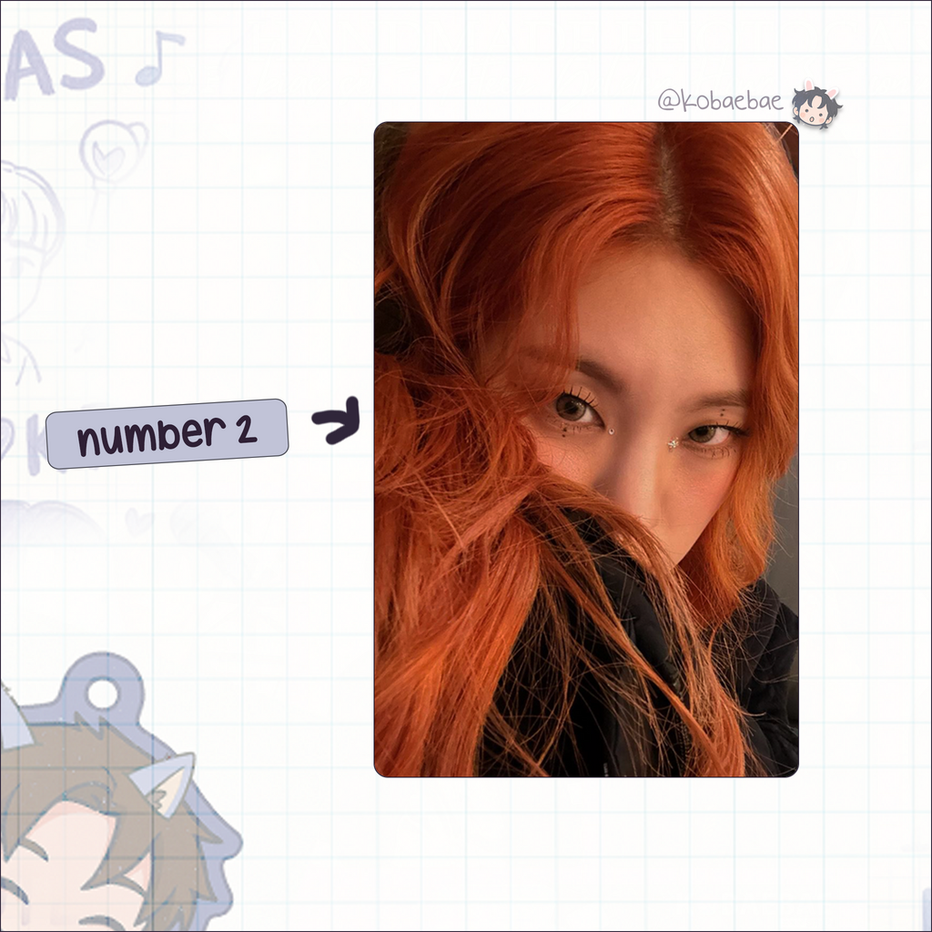 Itzy - Yeji handmade photocards kpop inspired - Set 3