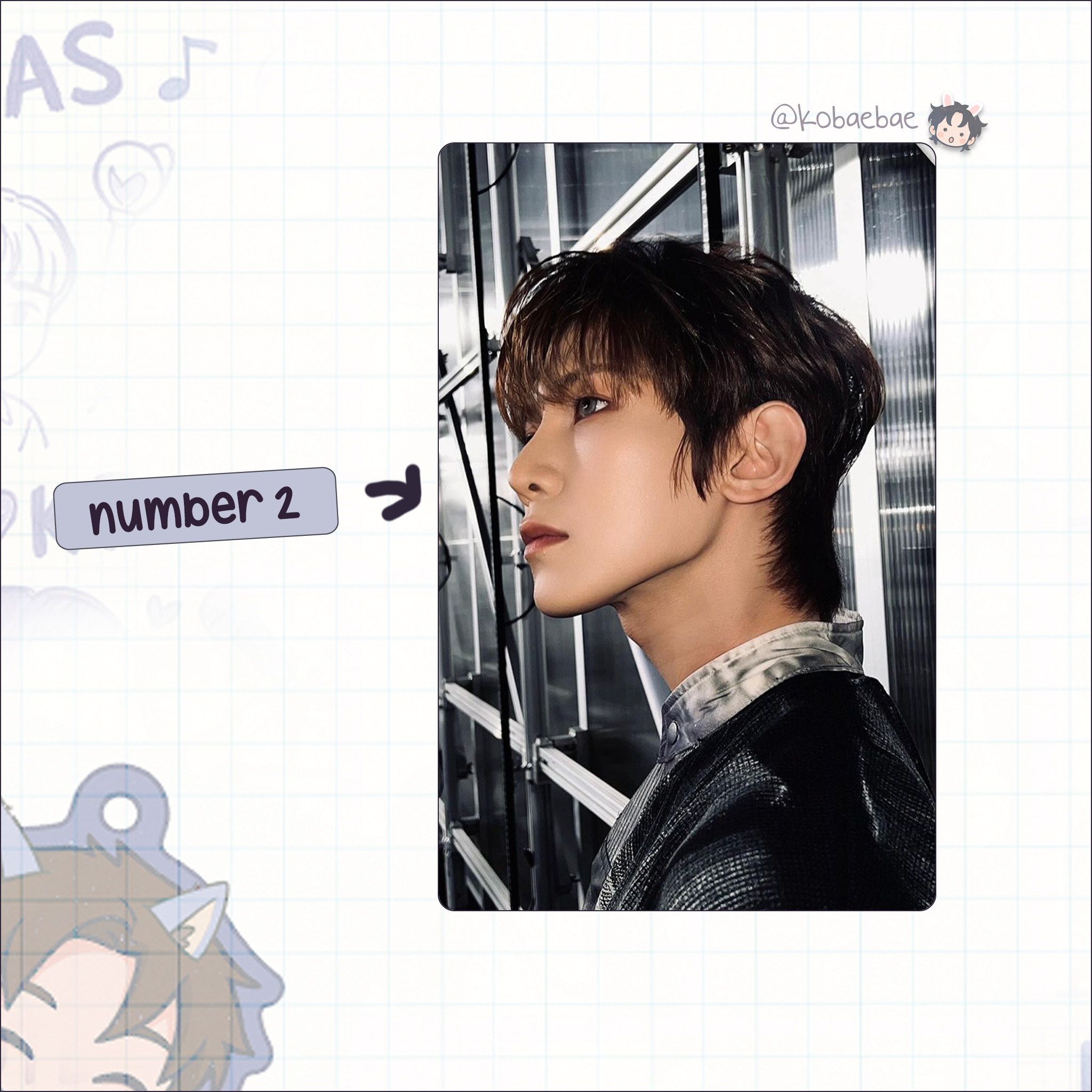 Atz - Yeosang handmade photocards kpop inspired - Set 4