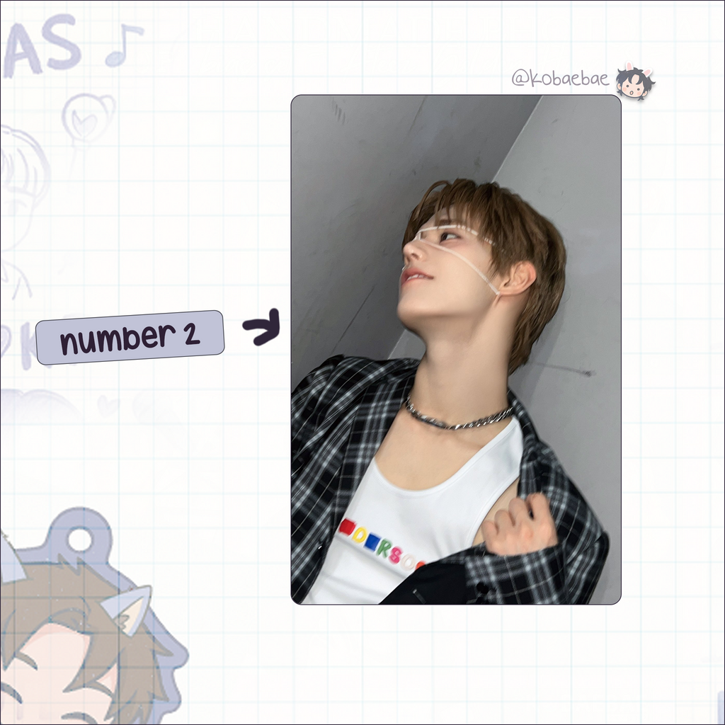 Xikers - Jinsik handmade photocards kpop inspired - Set 2