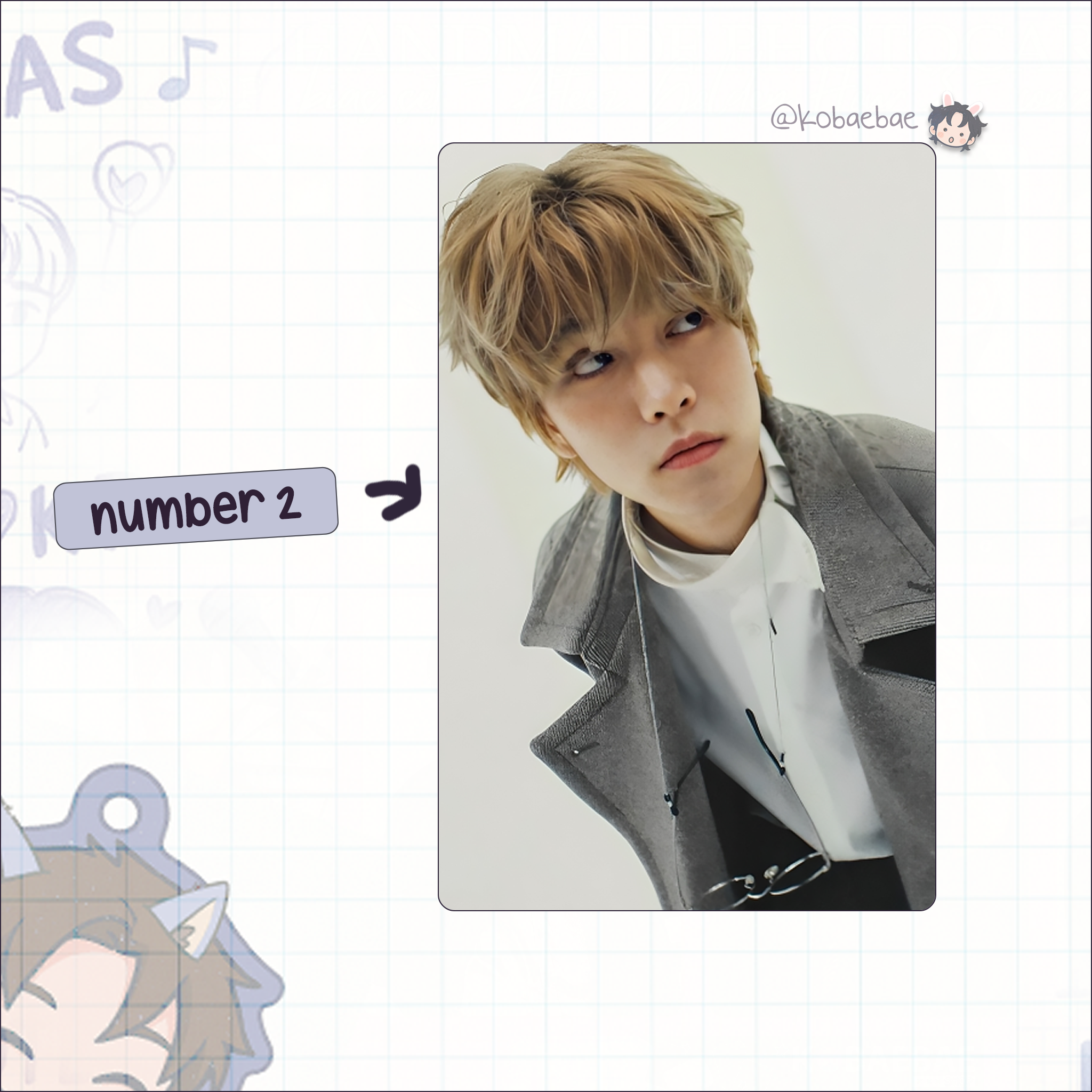 Stray Kids (Skz) - Min Handmade photocards kpop inspired - Bias set 7