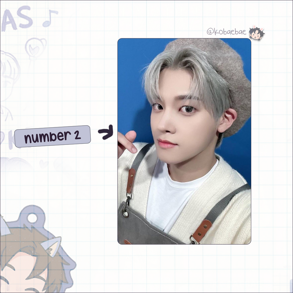 Xkrs - Junmin handmade photocards kpop inspired - Set 1