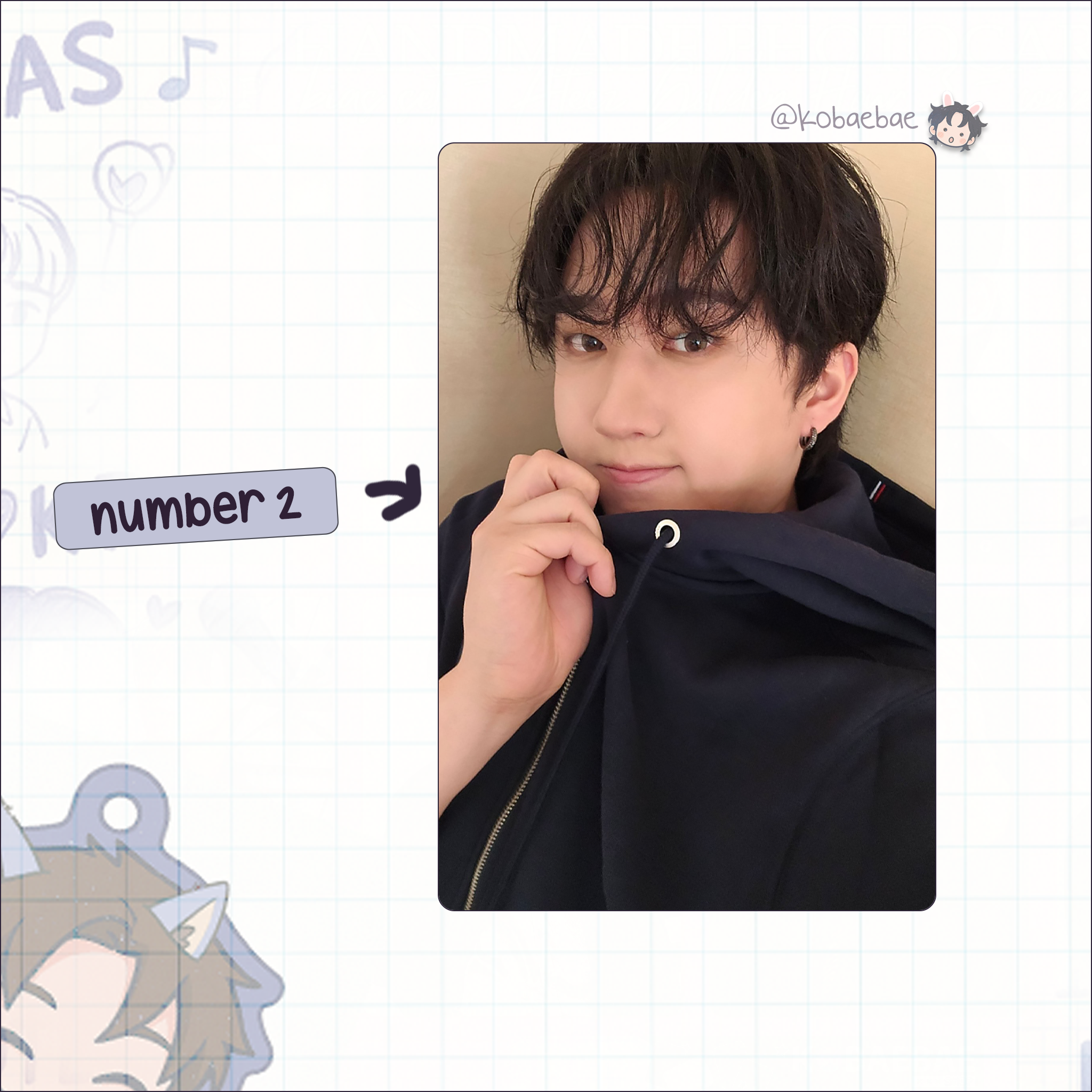 Skz (Stray Kids) - Changbin handmade photocards kpop inspired - Set 9