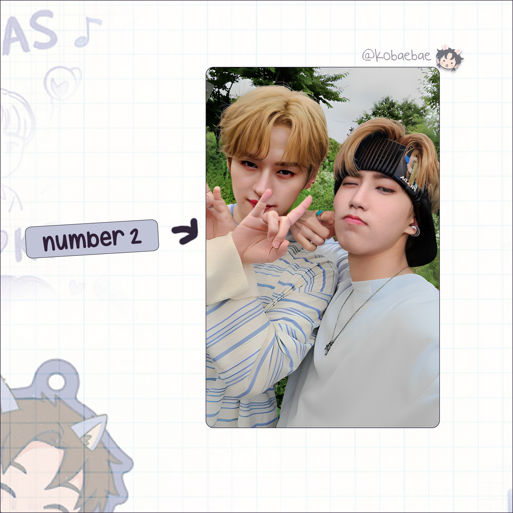 Stray Kids (Skz) - Ot8 Unit Handmade photocards kpop inspired - Bias set 1