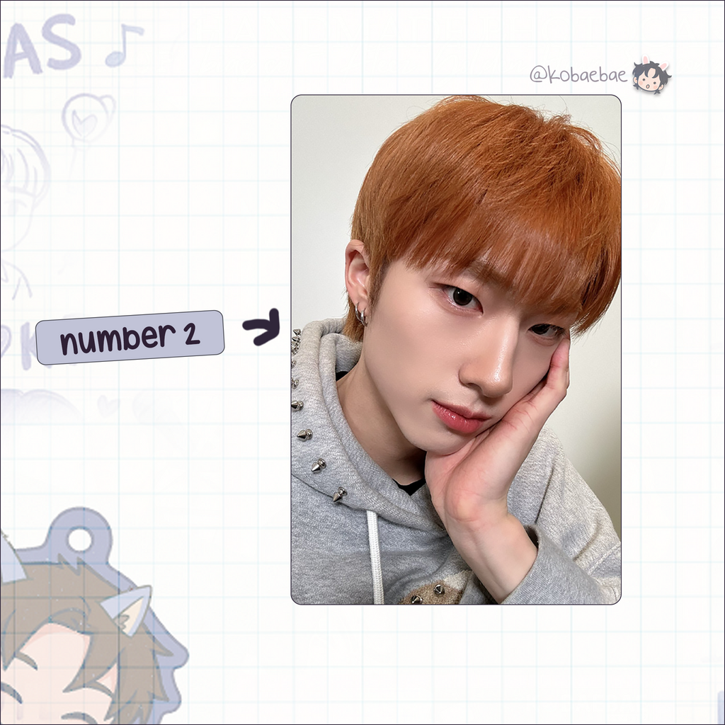 P1H - Jiung handmade photocards kpop inspired - Set 2