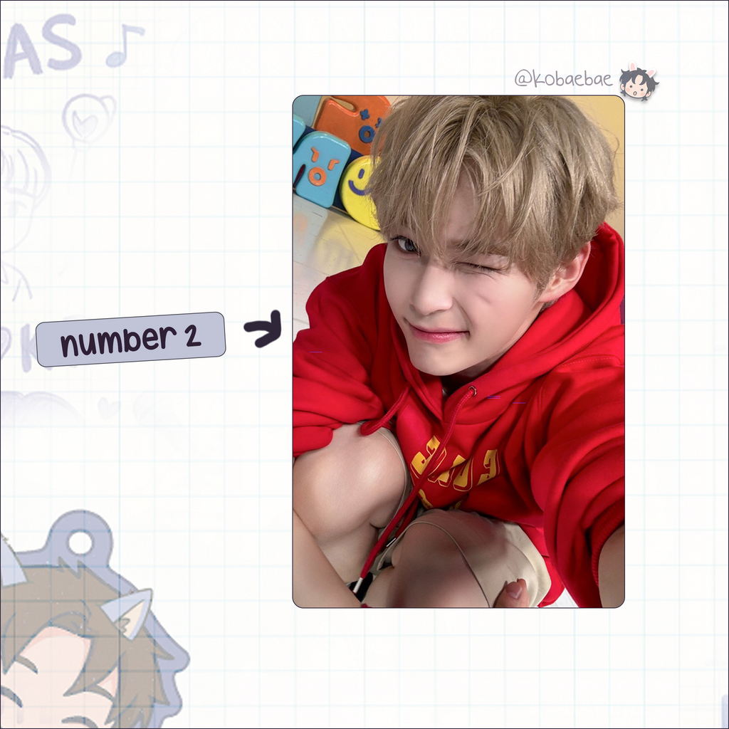 Zb1 - Hanbin handmade photocards kpop inspired - Set 3