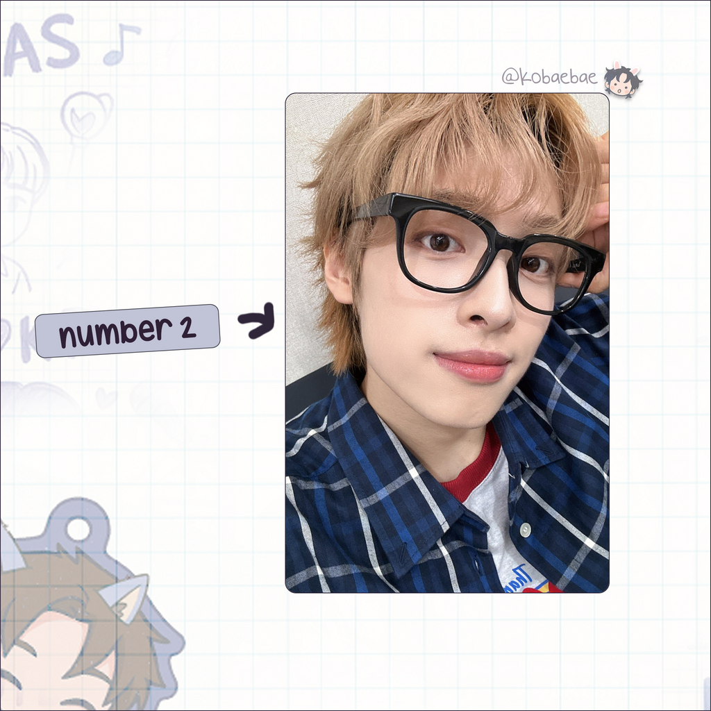 XHR (Xdinary Heroes) - Gaon Handmade photocards kpop inspired - Bias set 3