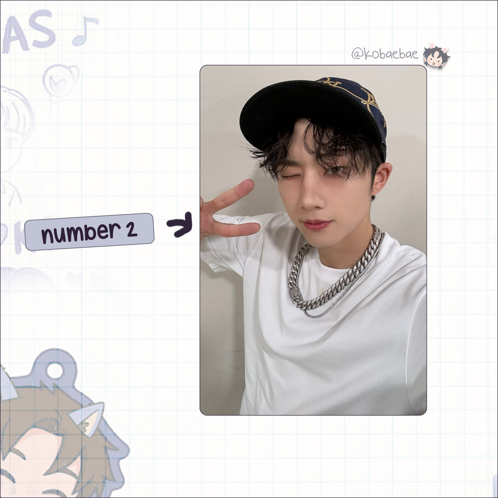 P1harmony - Jiung handmade photocards kpop inspired - Set 3