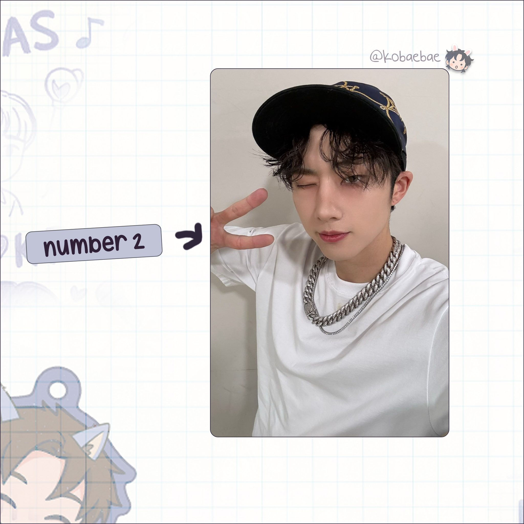 P1harmony - Jiung handmade photocards kpop inspired - Set 3