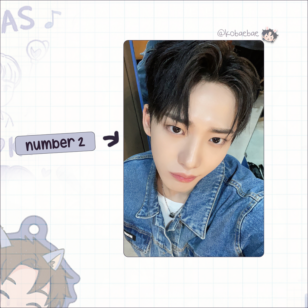 Xkrs - Minjae handmade photocards kpop inspired - Set 1