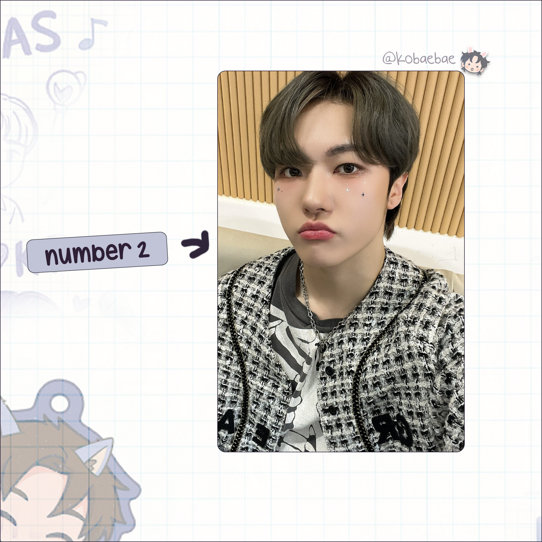 Xikers - Junghoon handmade photocards kpop inspired - Set 2