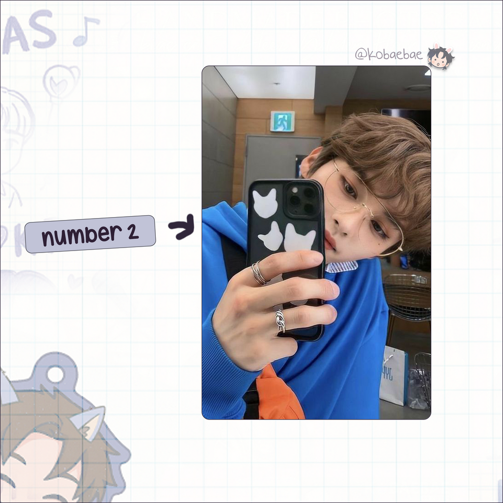 Stray Kids (Skz) - Lino Handmade photocards kpop inspired - Bias set 5