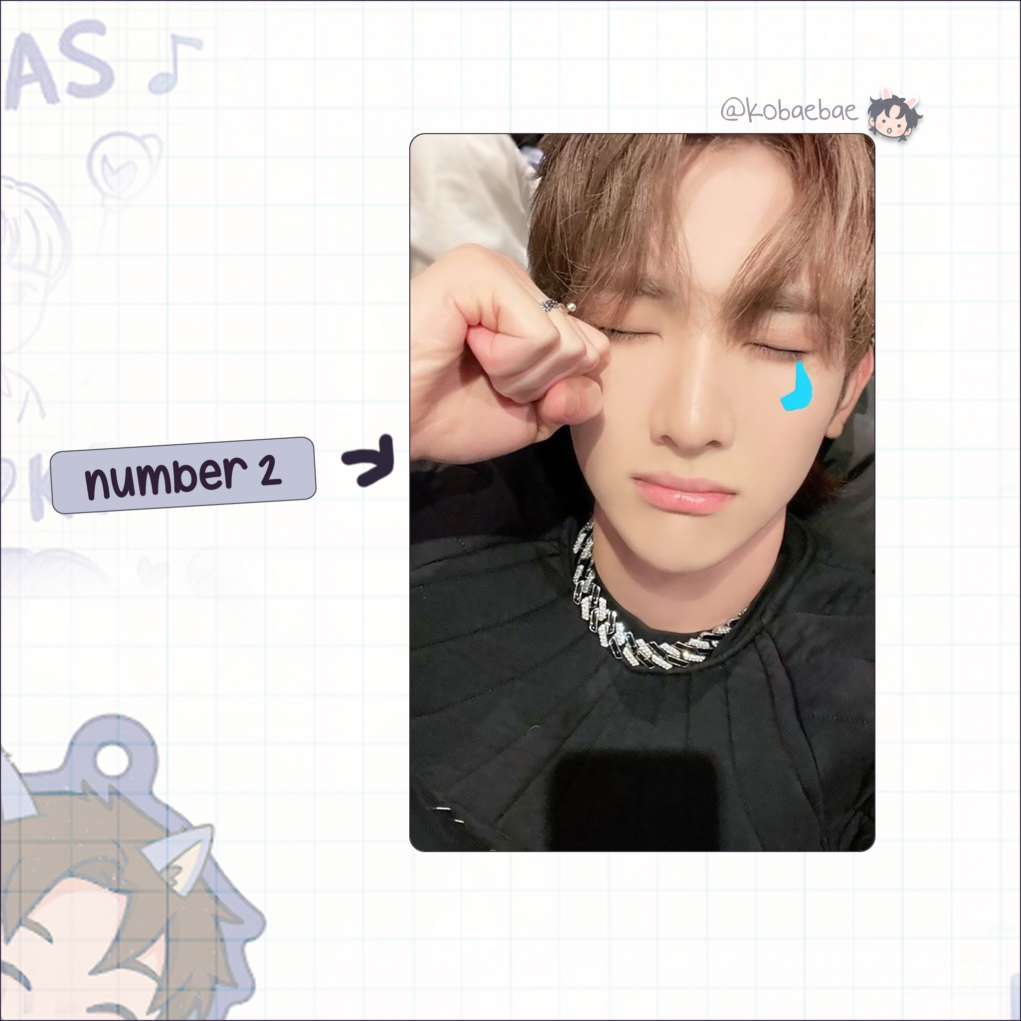 Xkrs - Seeun handmade photocards kpop inspired - Set 1