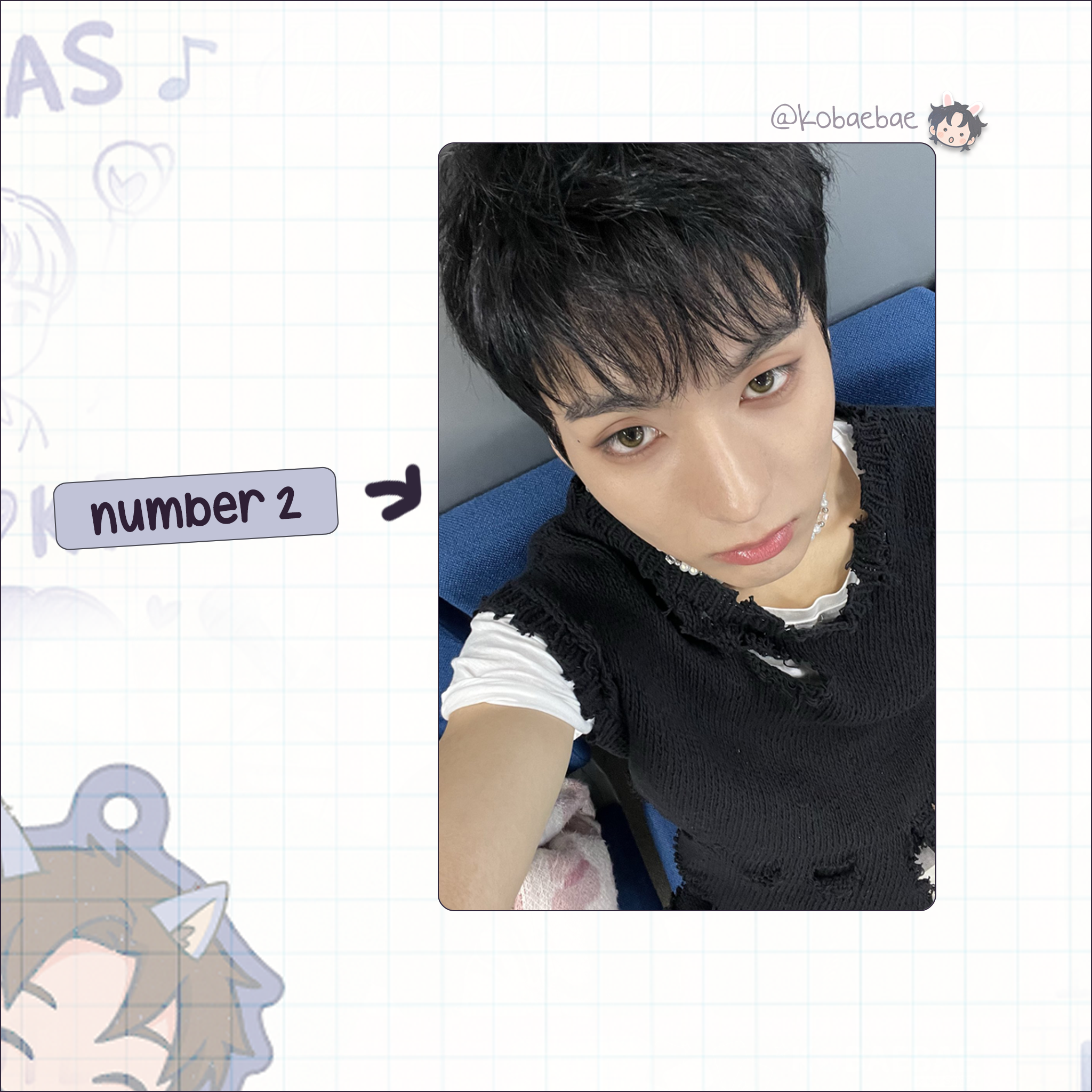 XHR - Ode Handmade photocards kpop inspired - Bias set 2