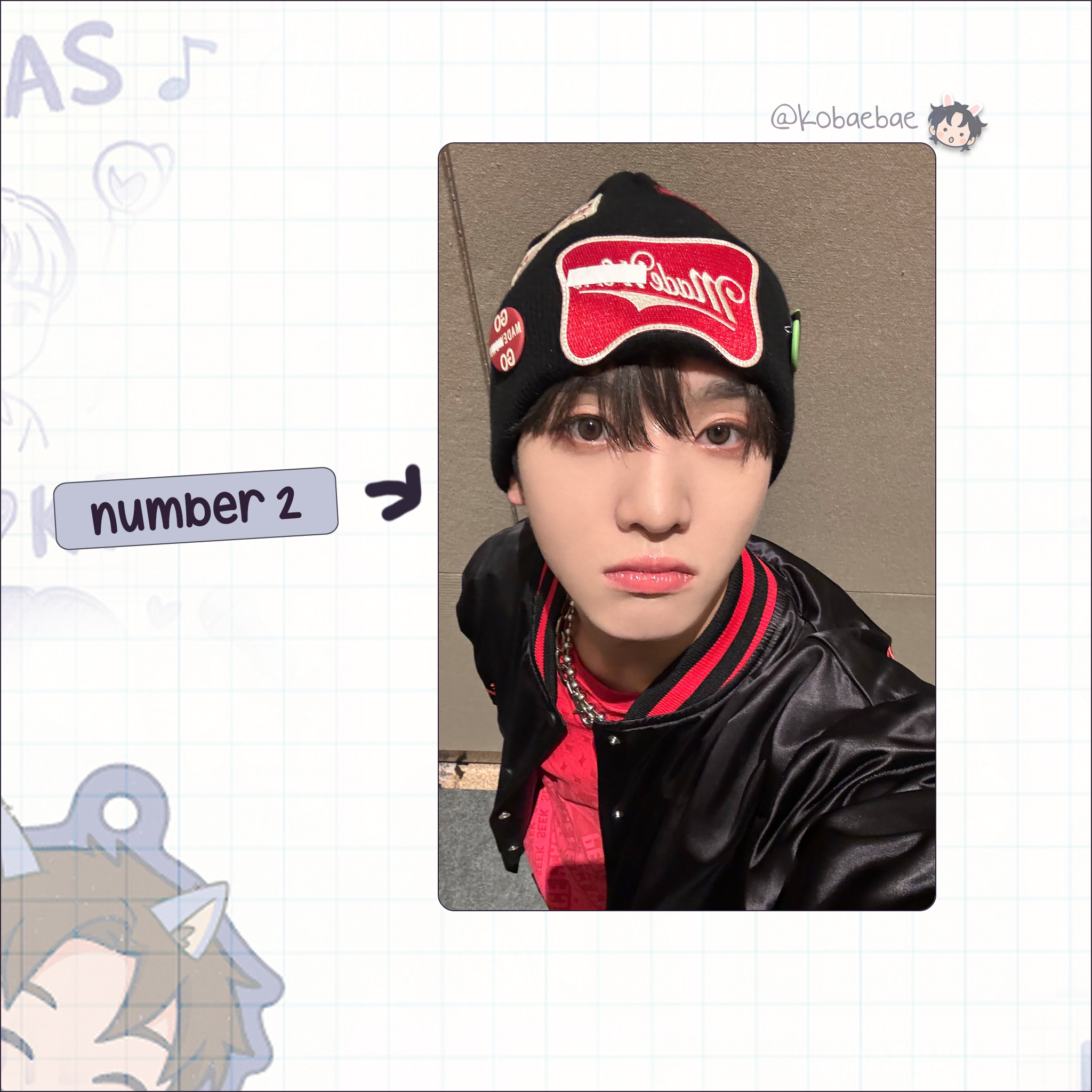 Xikers - Yujun handmade photocards kpop inspired - Set 2