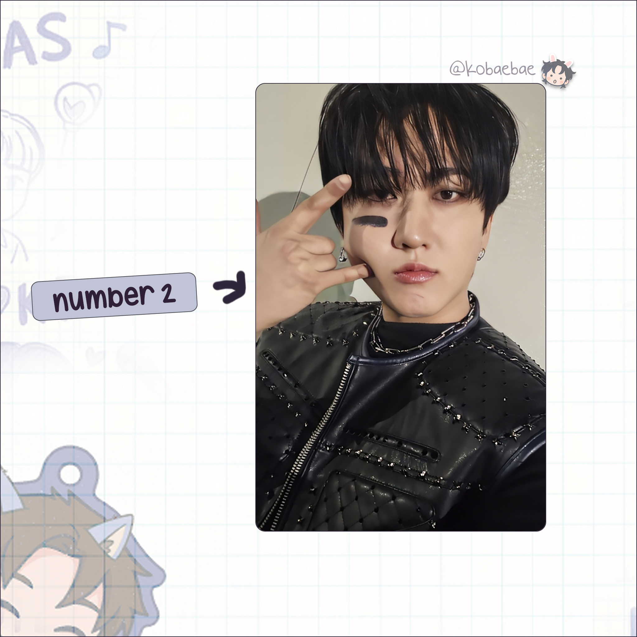 Stray Kids (Skz) - Bin Handmade photocards kpop inspired - Bias set 7