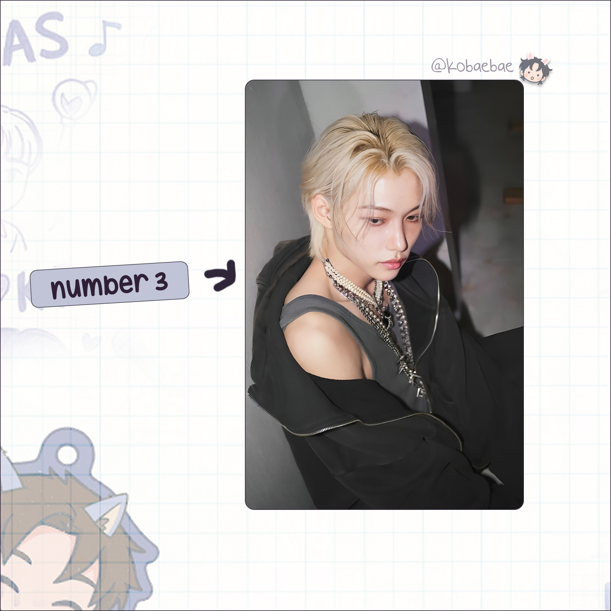 Stray Kids (Skz) - Lix Handmade photocards kpop inspired - Bias set 7