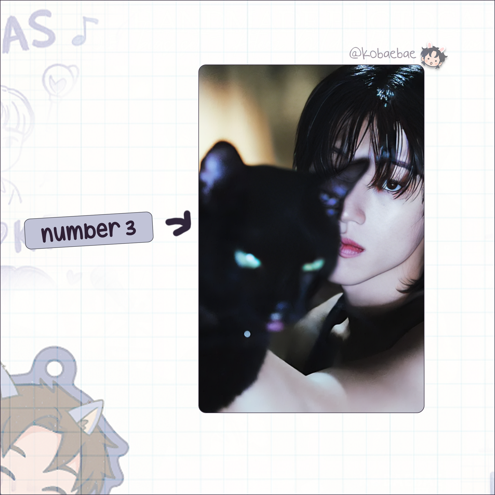 Atz - G.Q. Handmade photocards kpop inspired - Woo bias set