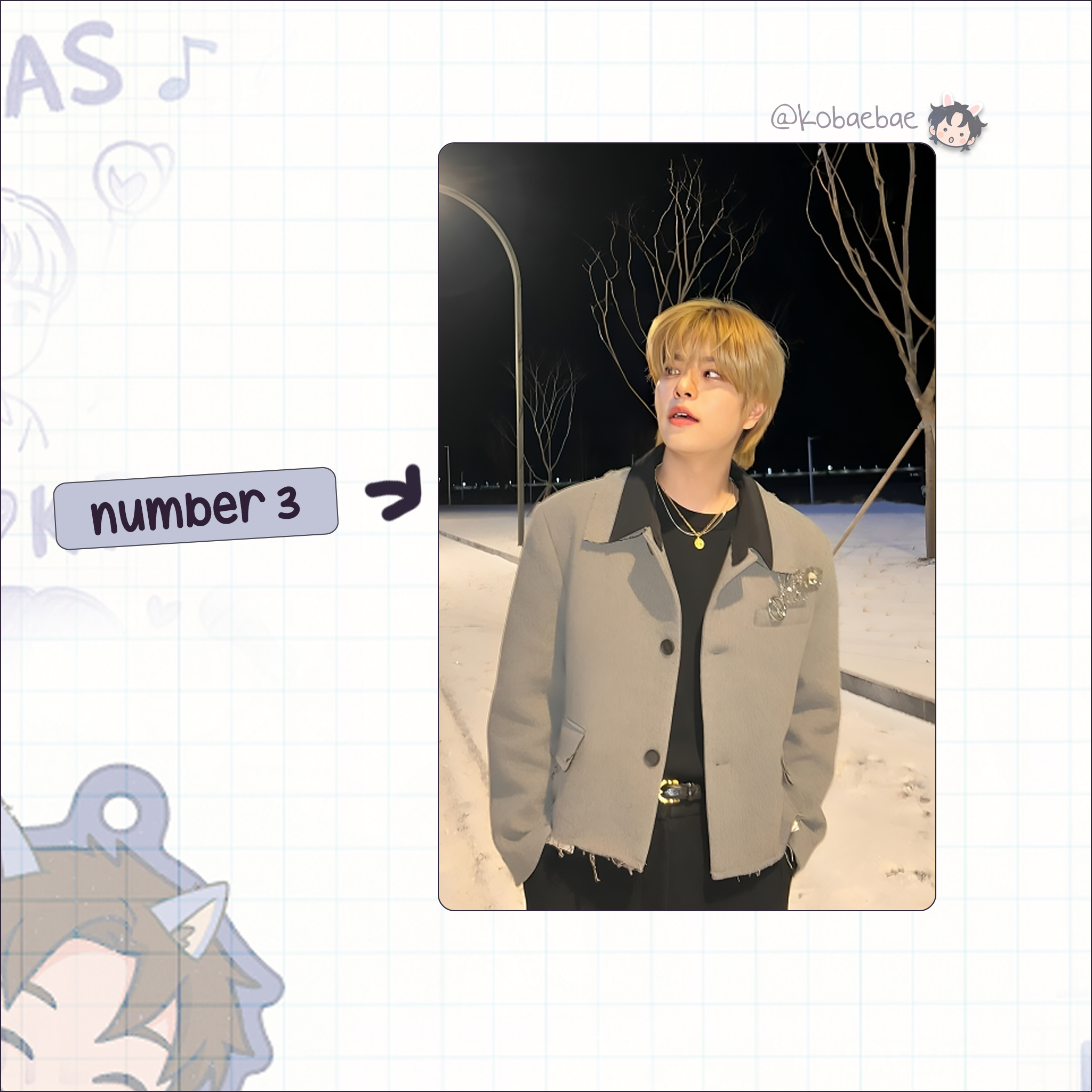 Stray Kids (Skz) - Min Handmade photocards kpop inspired - Bias set 7