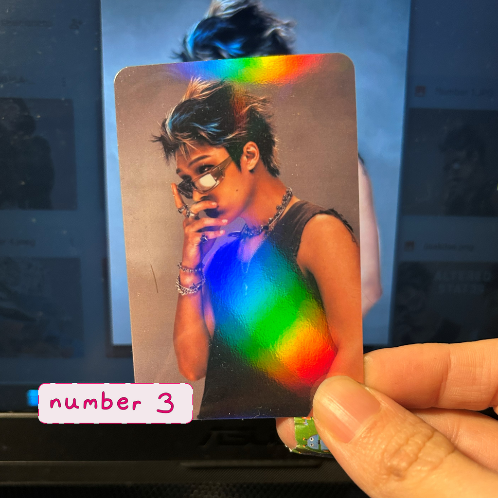 Atz - Rainbow holo Handmade photocards kpop inspired - holographic Bias Set 2