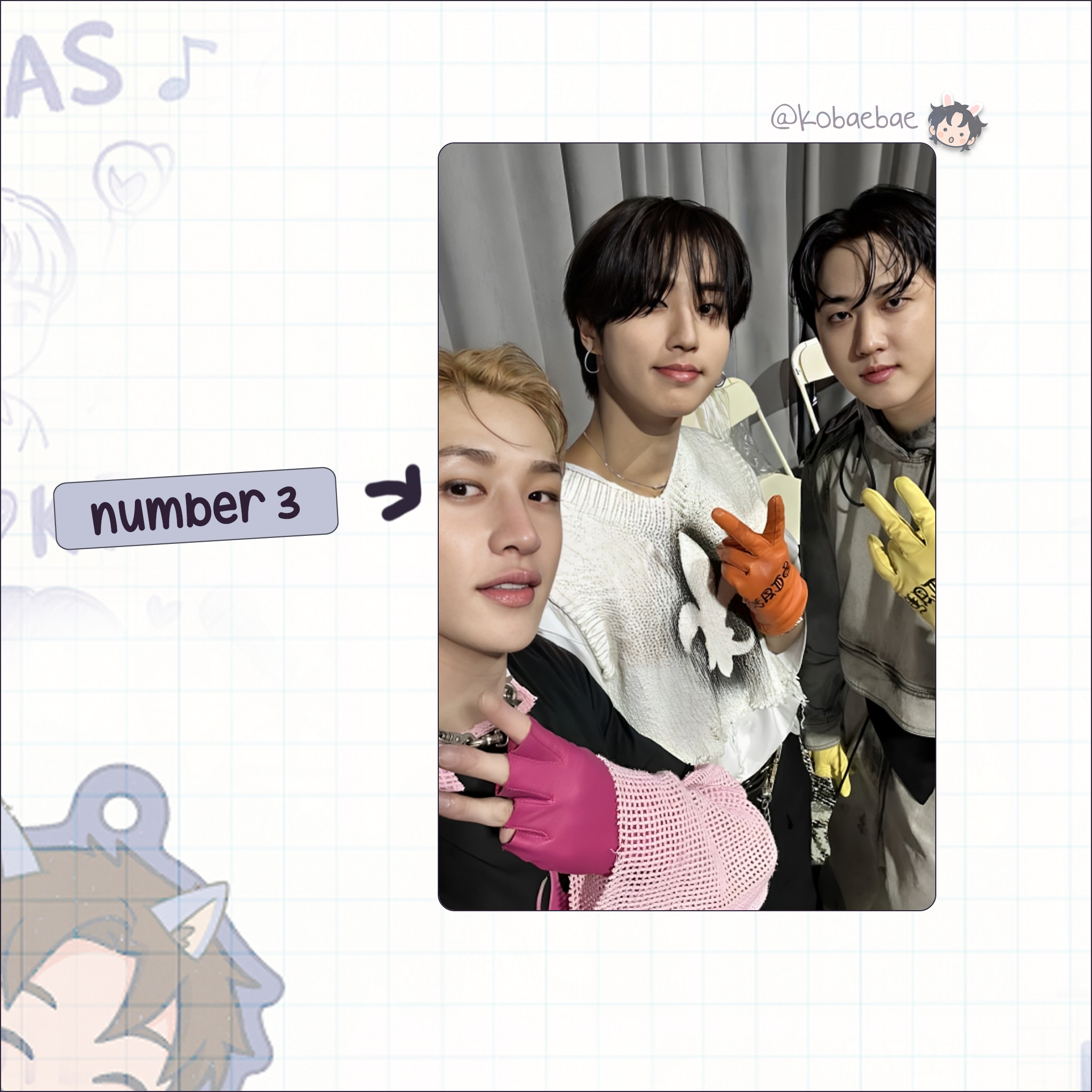 Stray Kids (Skz) - Ot8 Unit Handmade photocards kpop inspired - Bias set 3