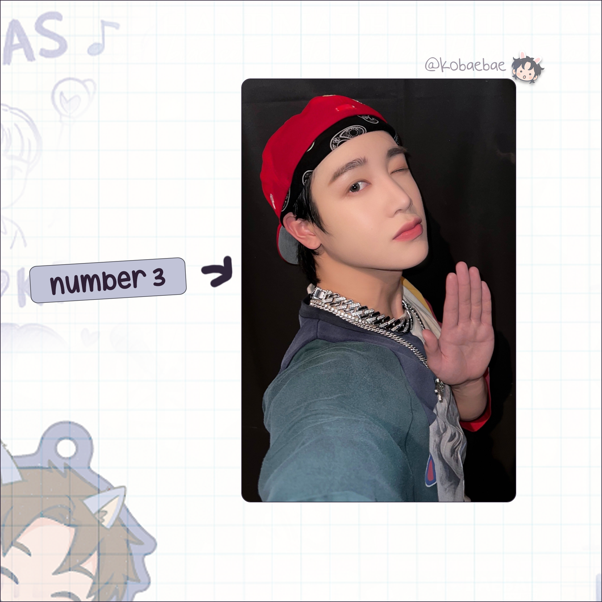 Xkrs - Hunter handmade photocards kpop inspired - Set 1