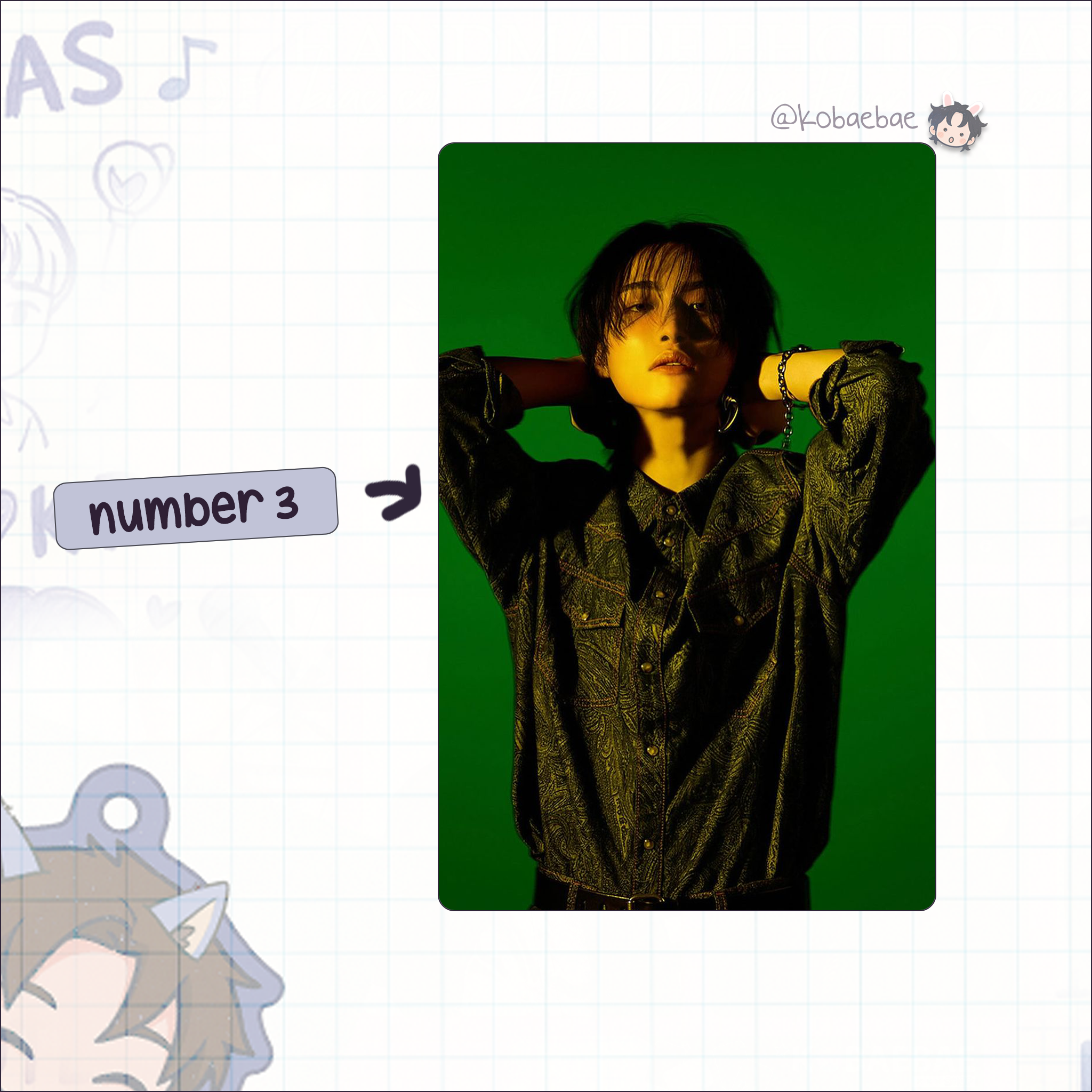 Atz - Hwa handmade photocards kpop inspired - Set 4