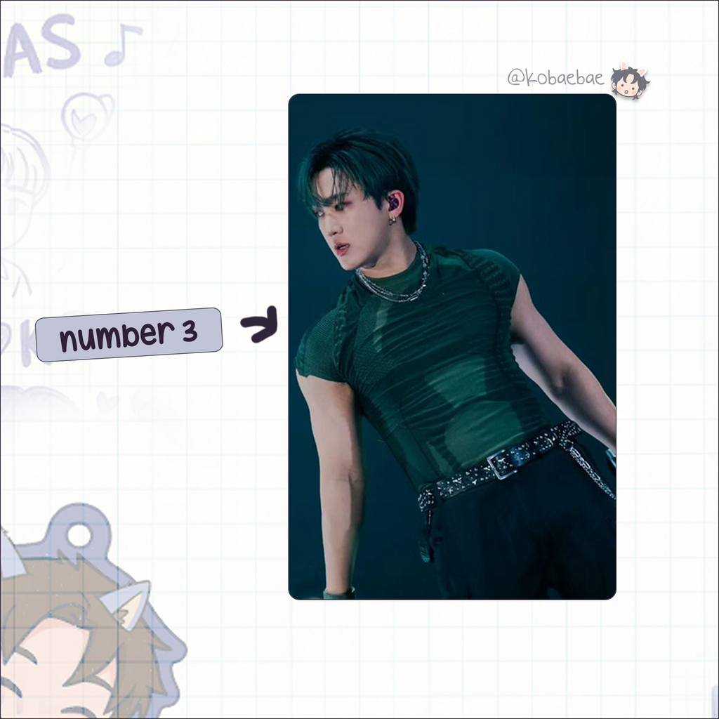 Skz (Stray Kids) - Changbin handmade photocards kpop inspired - Set 10