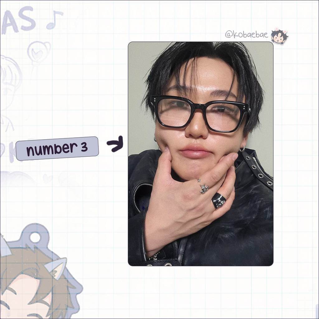 Skz (Stray Kids) - Changbin handmade photocards kpop inspired - Set 8