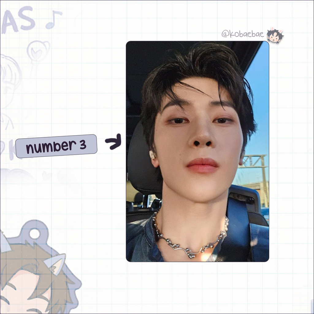 Zb1 - Matthew handmade photocards kpop inspired - Set 3