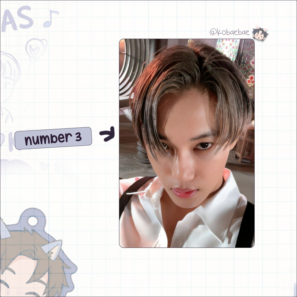 Kai - handmade photocards kpop inspired - bias set