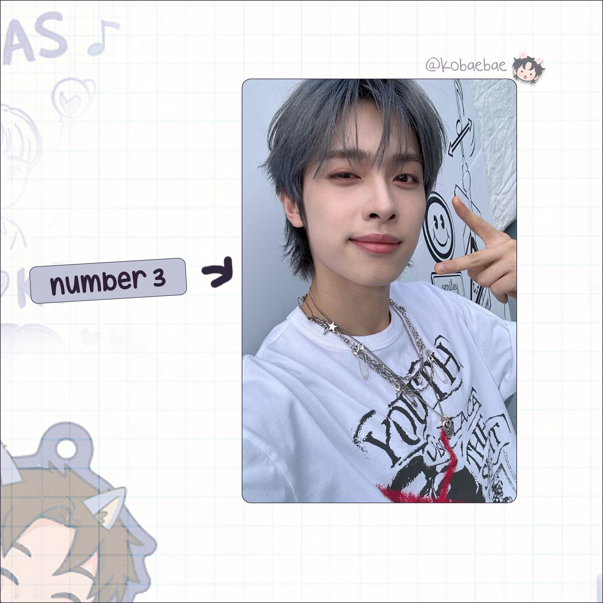 XHR (Xdinary Heroes) - Gaon Handmade photocards kpop inspired - Bias set 3