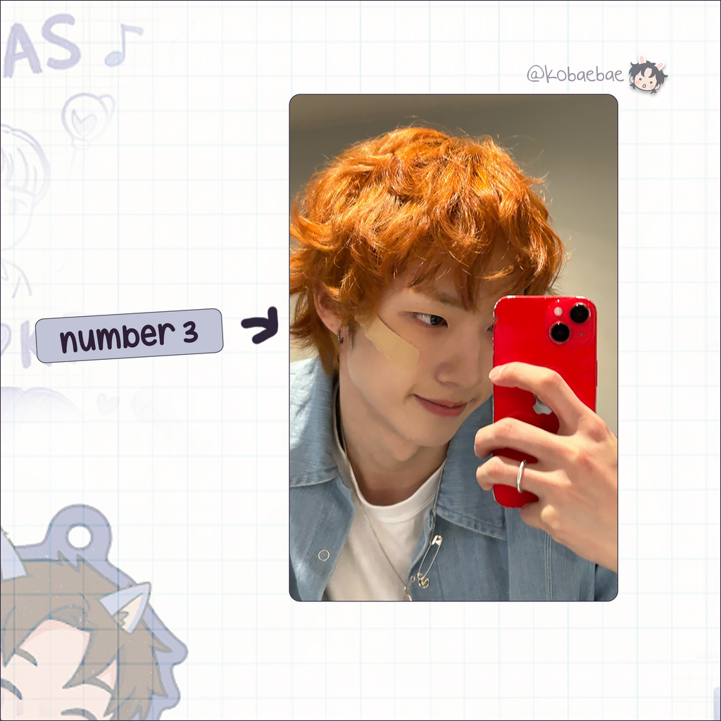 P1H - Jiung handmade photocards kpop inspired - Set 2