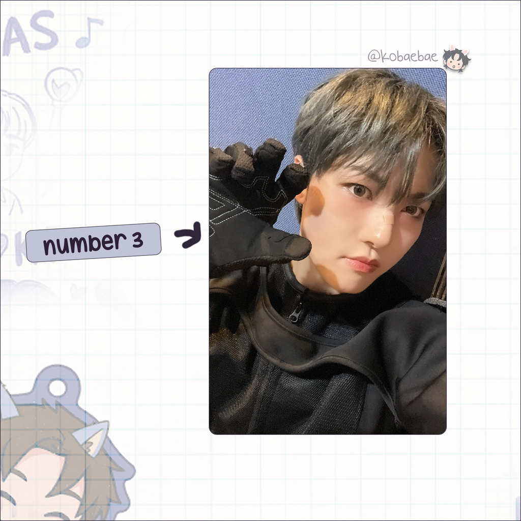 Xikers - Junghoon handmade photocards kpop inspired - Set 2