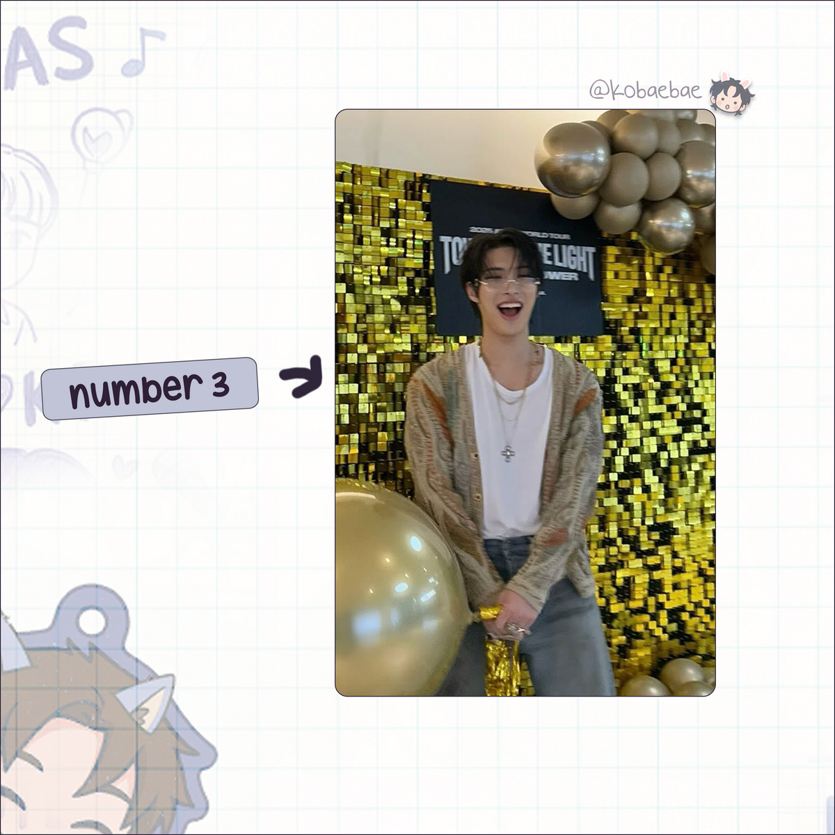 Ateez - Mingi handmade photocards kpop inspired - set 7