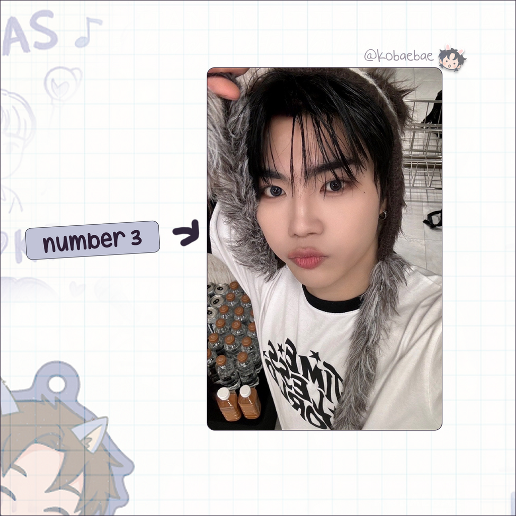 Zb1 - Gunwook handmade photocards kpop inspired - Set 3