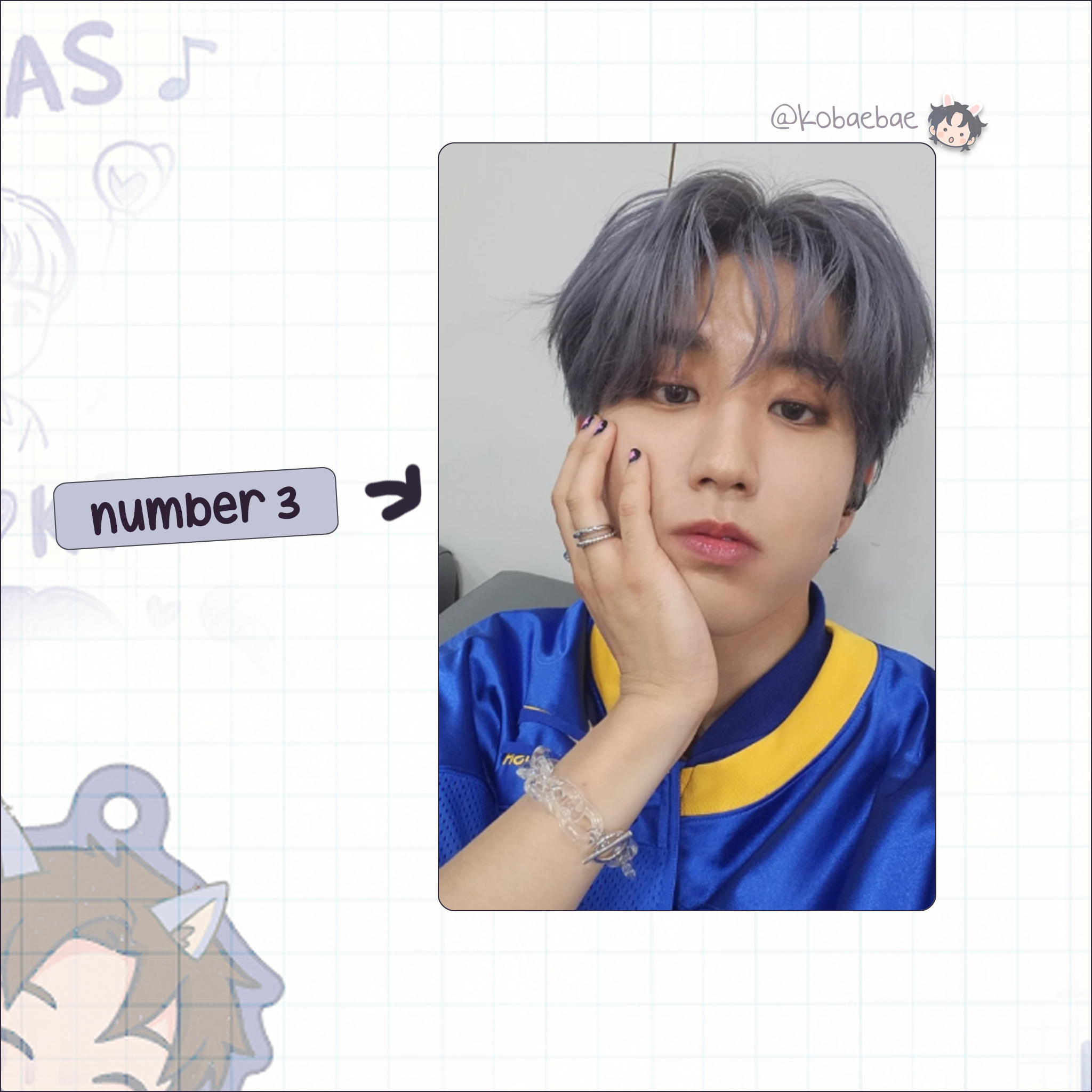 Skz (Stray Kids) - Han handmade photocards kpop inspired - Set 6