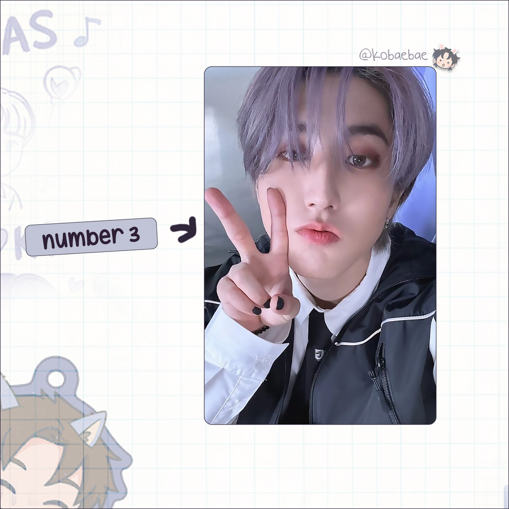 Stray Kids (Skz) - Han Handmade photocards kpop inspired - Bias set 7