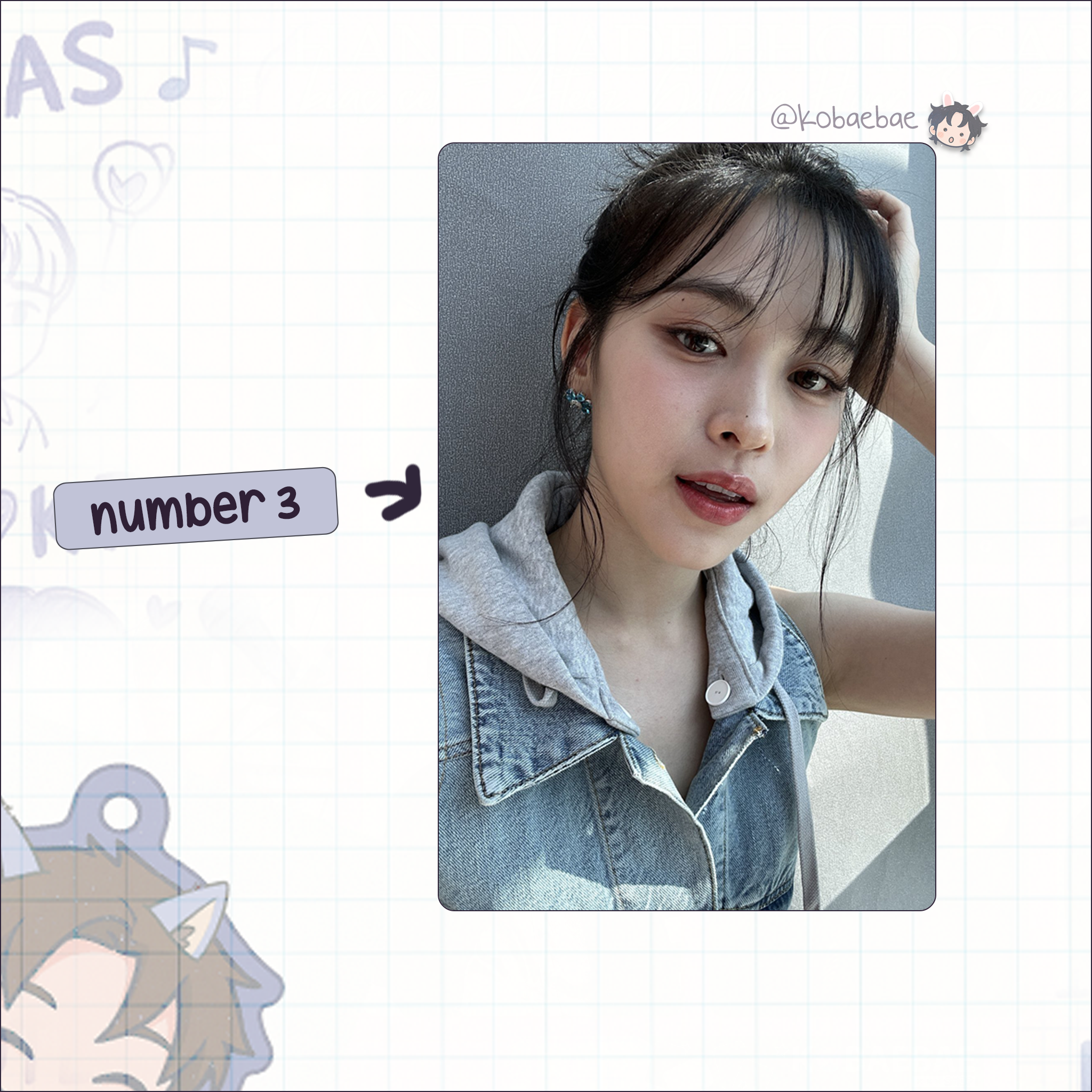 Itz - Ryu handmade photocards kpop inspired - Set 2