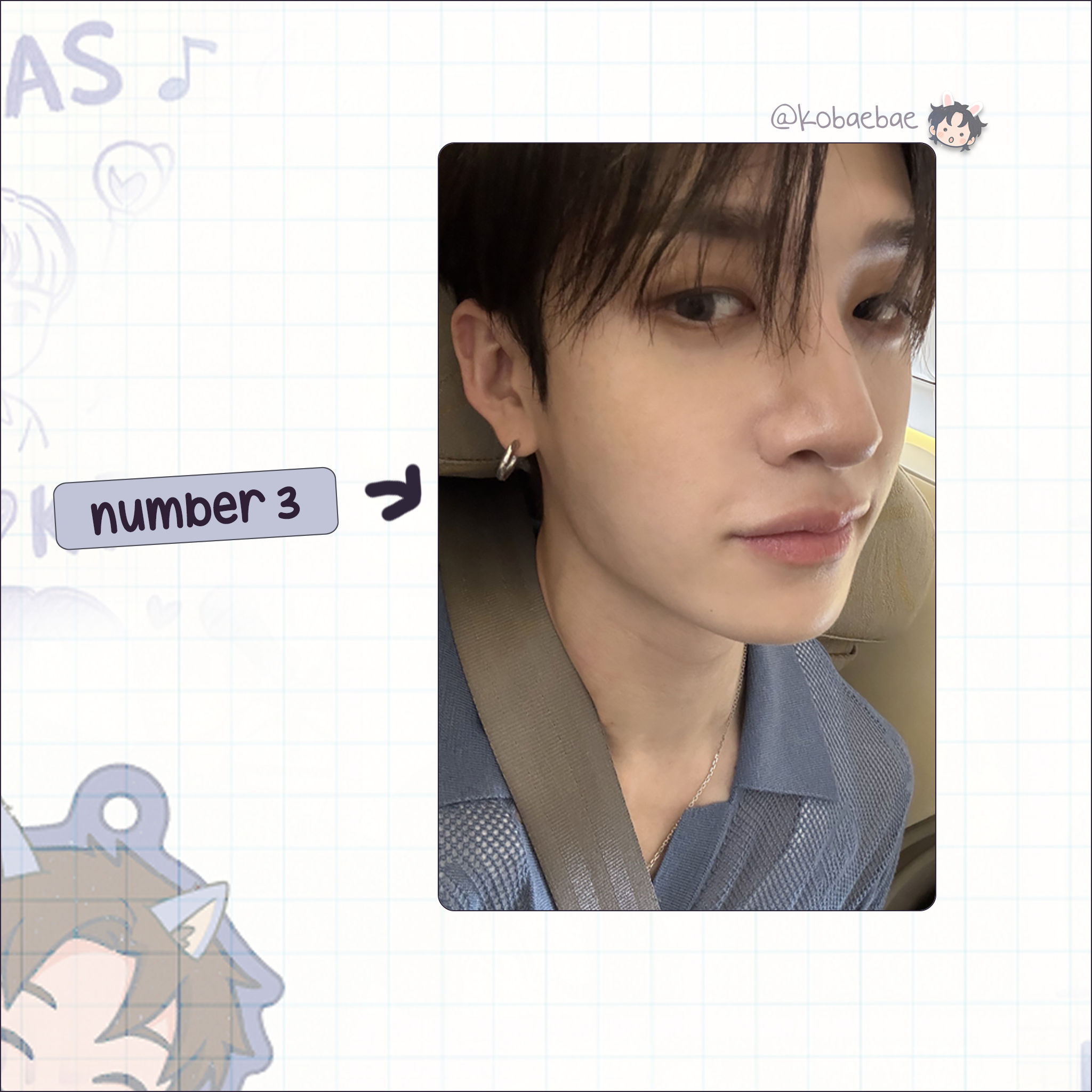 Skz (Stray Kids) - Bang Chan handmade photocards kpop inspired - Set 10