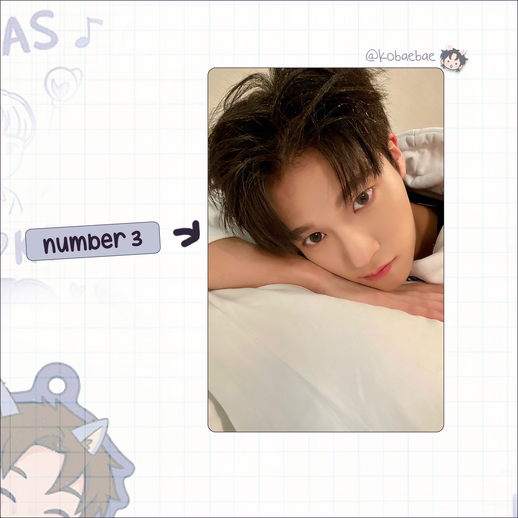 Xkrs - Junmin handmade photocards kpop inspired - Set 1