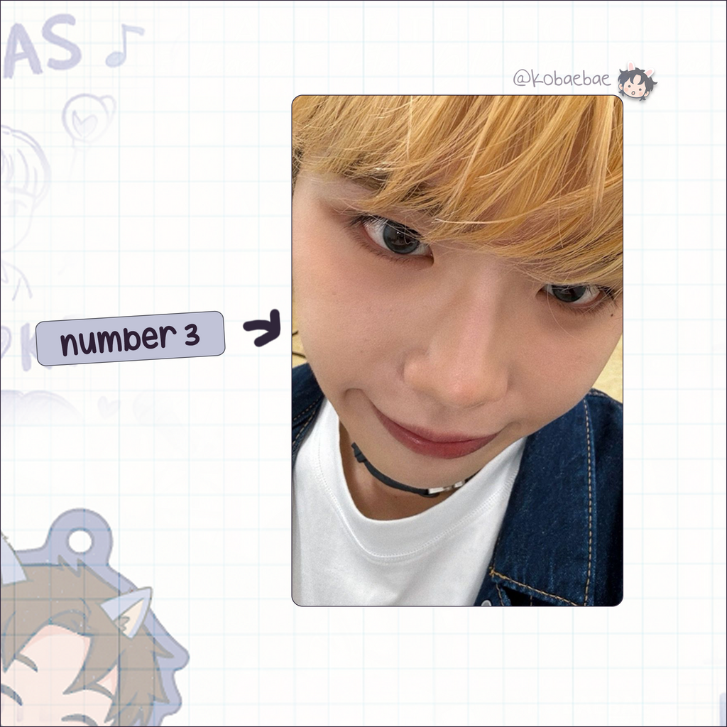 Zb1 - Taerae handmade photocards kpop inspired - Set 3