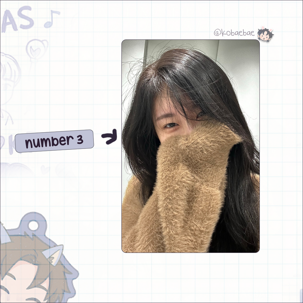 Itz - Chae handmade photocards kpop inspired - Set 2