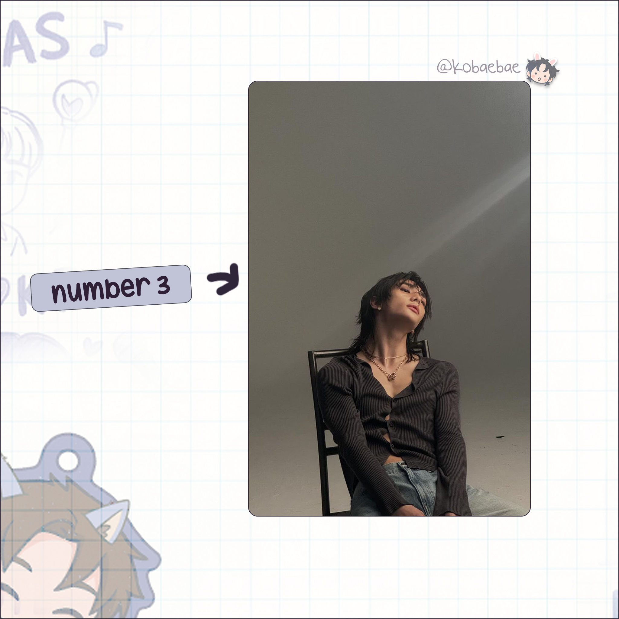 Skz (Stray Kids) - Hyune handmade photocards kpop inspired -  Model Shoot