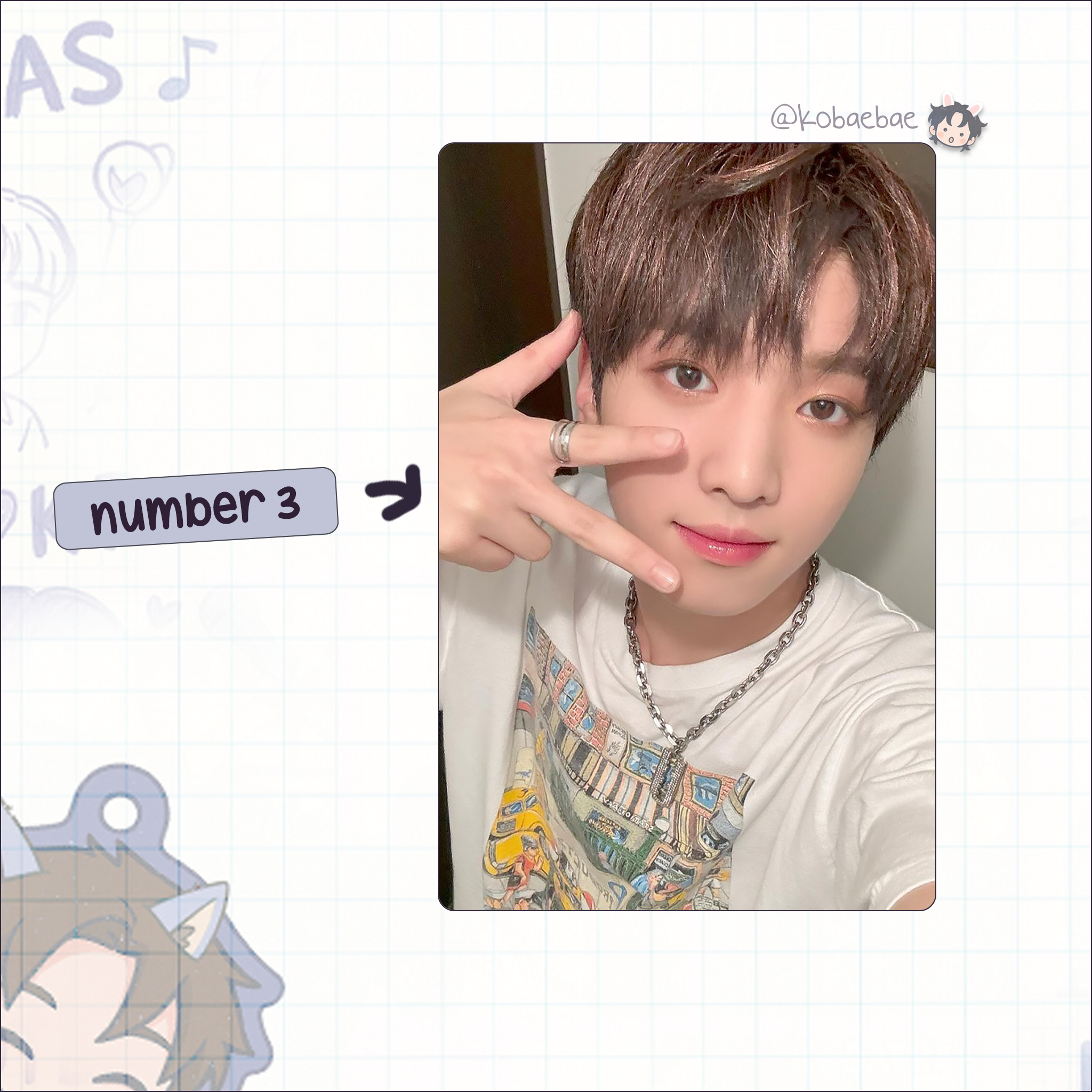 Xkrs - Yujun handmade photocards kpop inspired - Set 1