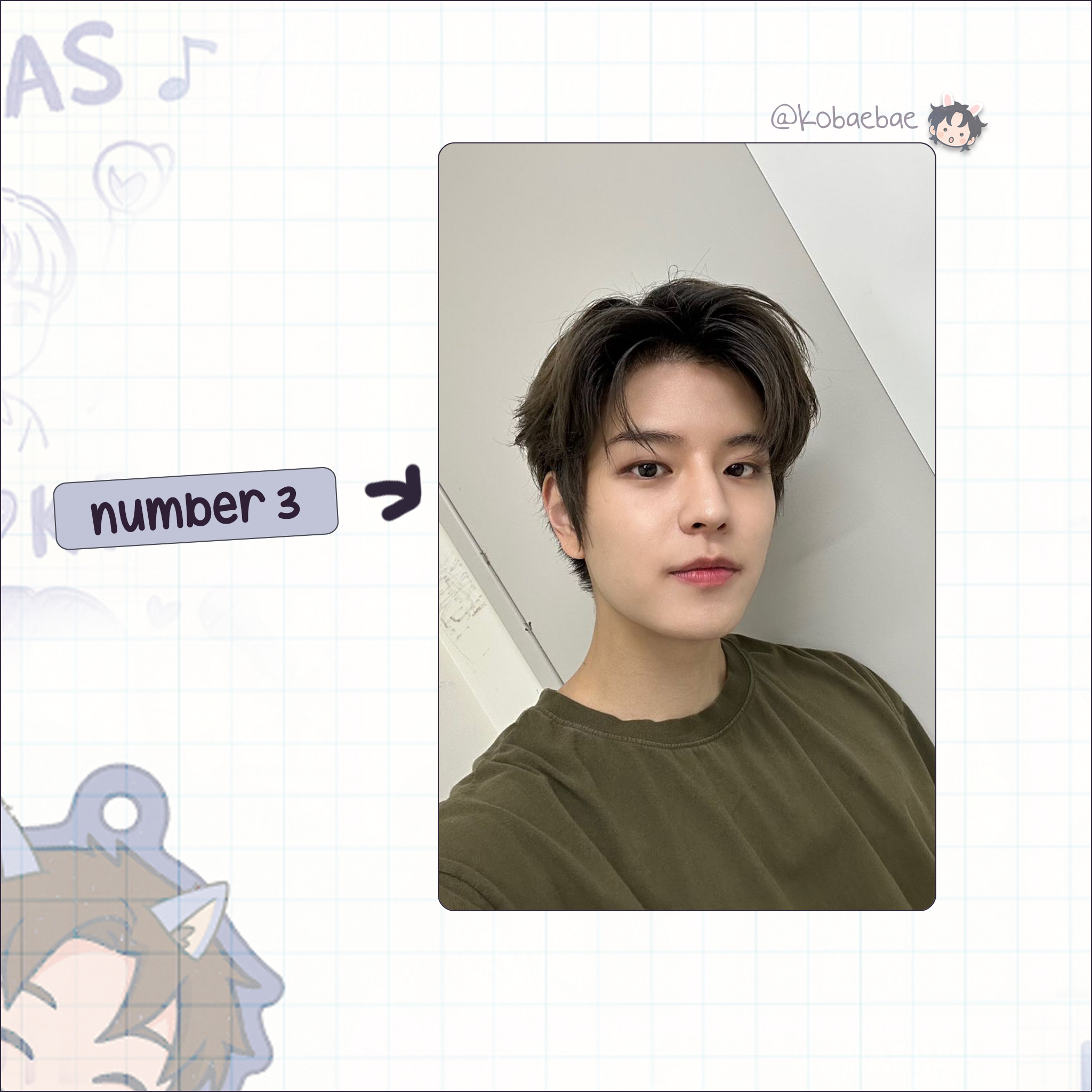 Stray Kids (Skz) - Min Handmade photocards kpop inspired - Bias set 5