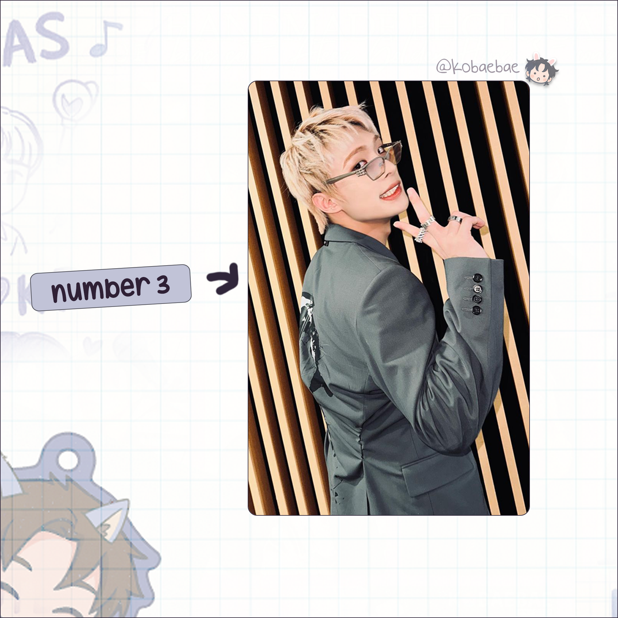 Atz - Mingi handmade photocards kpop inspired - Set 5